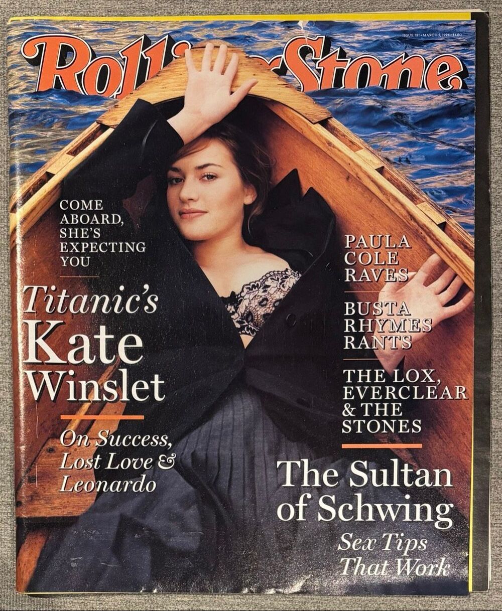 March 5, 1998, issue (No. 781) of Rolling Stone magazine featuring Kate Winslet